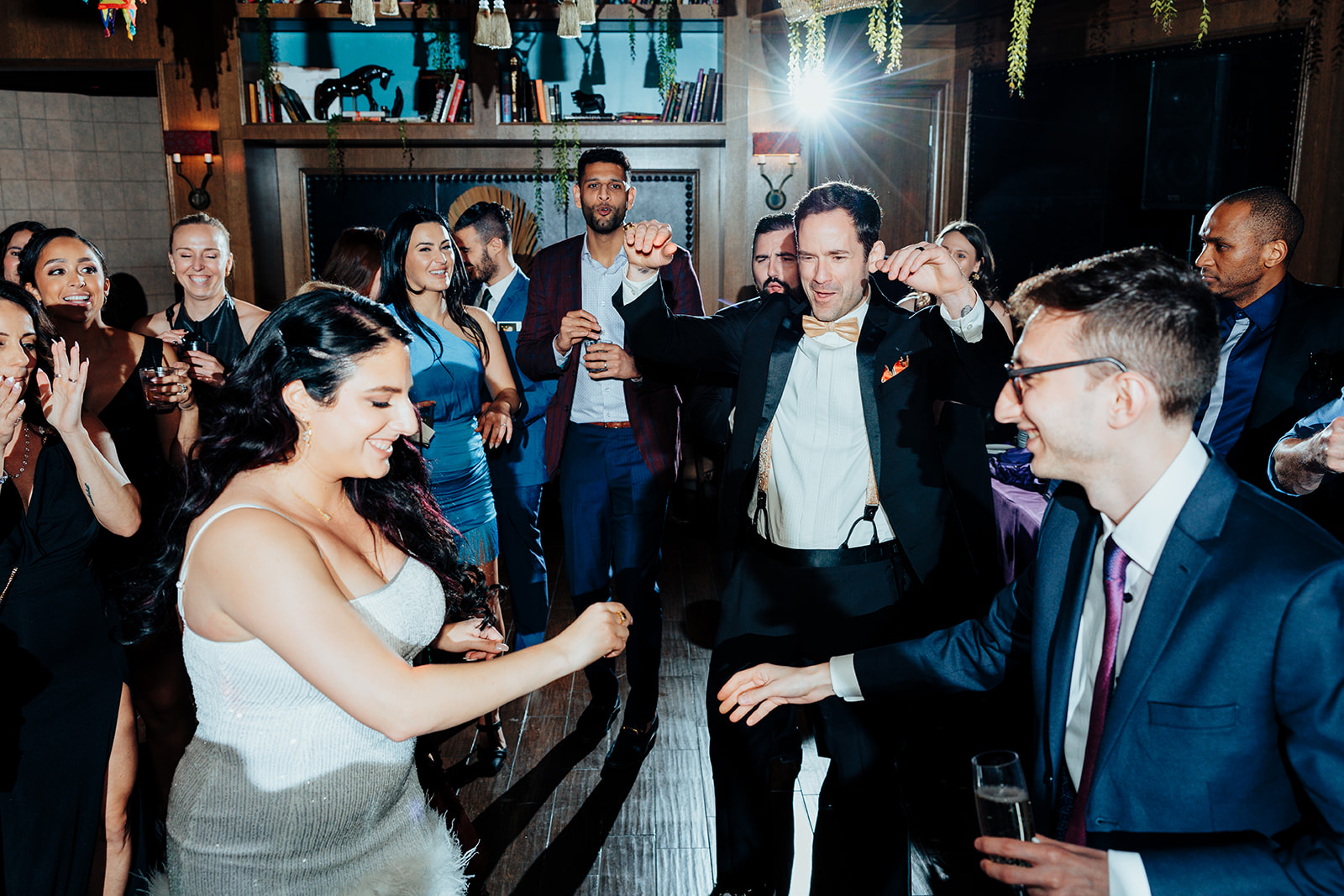 Guests Enjoying Dance Floor at Wedding