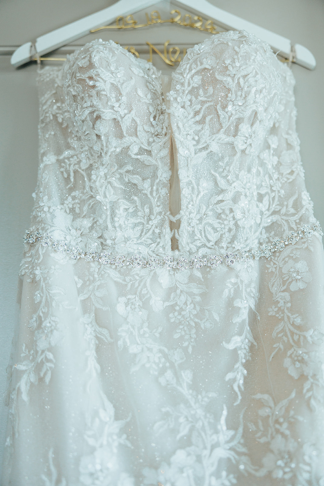 Bride’s Stunning Lace Wedding Dress - On Hanger