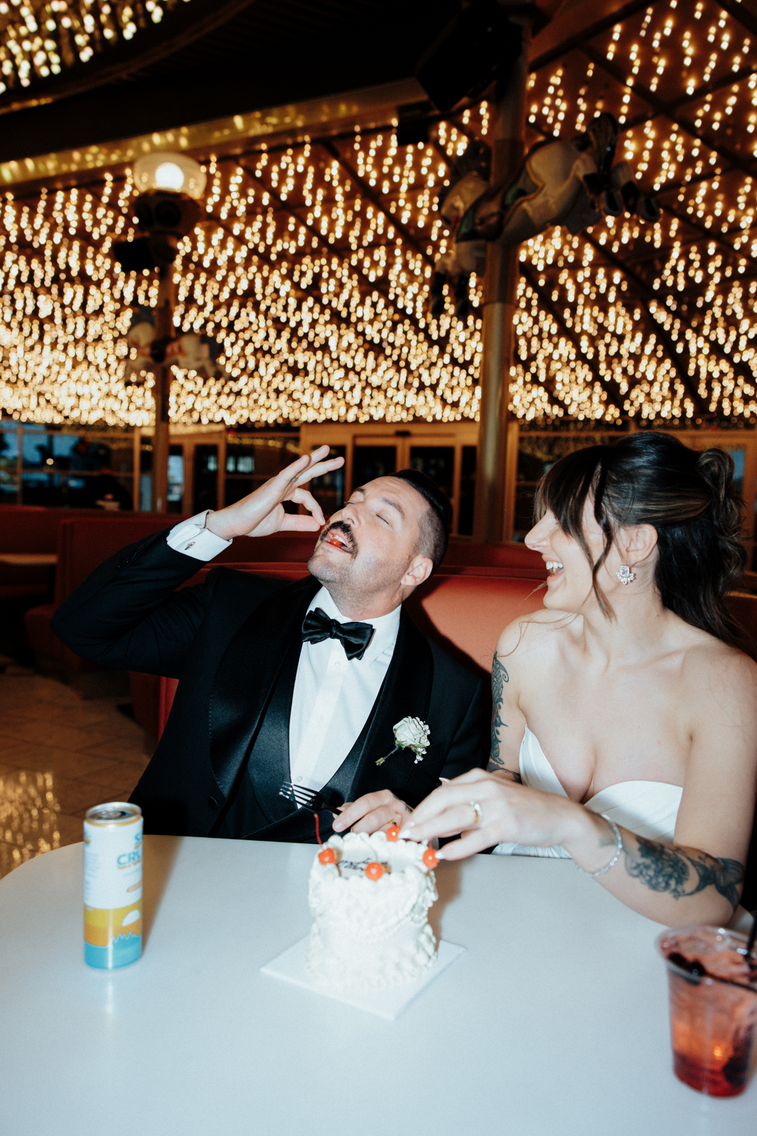 Cake Cutting at the Plaza Hotel - Fremont Street, Las Vegas