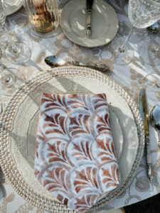 Table set up for reception as Las Vegas Wedding Venue