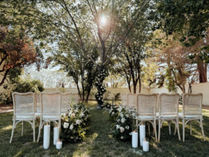 Outdoor Ceremony at Las Vegas wedding venue
